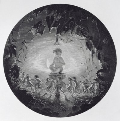 Puck and the Fairies, graverad av William Home Lizars (1788-1859) av Richard Dadd