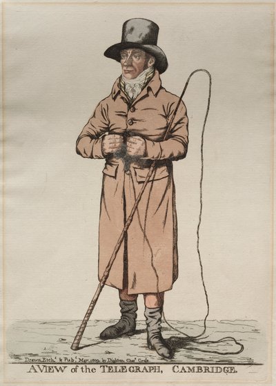A View of the Telegraph, Cambridge, 1809. av Richard Dighton