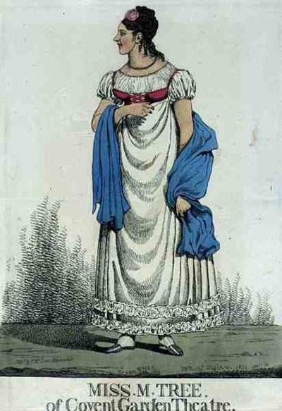 Miss M. Tree of Covent Garden Theatre, pub. av Thomas McLean av Richard Dighton