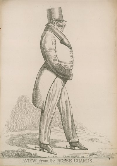 Sir Robert Bolton; Utsikt från Horse Guards av Richard Dighton