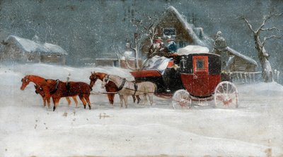 Tränare i vinterstormen II av Richard Dodd Widdas