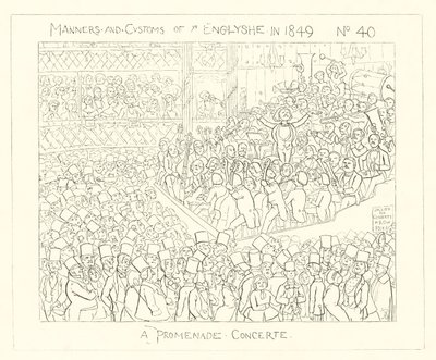 1849, En promenadkonsert av Richard Doyle