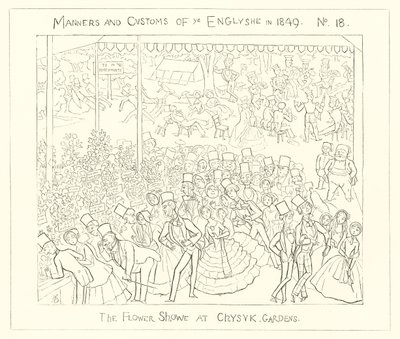 1849, The Flower Show på Chiswick Gardens av Richard Doyle