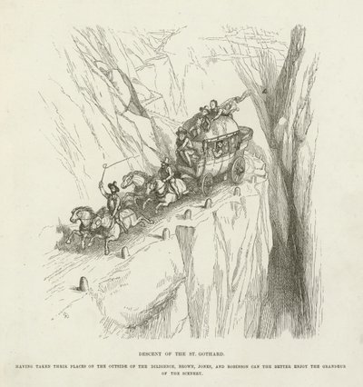 Nedstigning från St Gothard av Richard Doyle