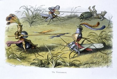 Tomteriddare på tornerspel av Richard Doyle