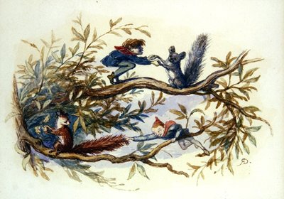 Goblins and Squirrels (akvarell på papper) av Richard Doyle
