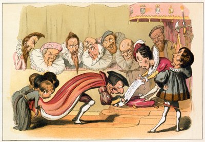 Kong Edward VI bevilger et chartergift av Richard Doyle