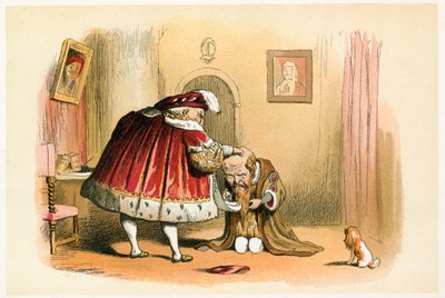 Kung Henrik VIII och en riksdagsledamot av Richard Doyle