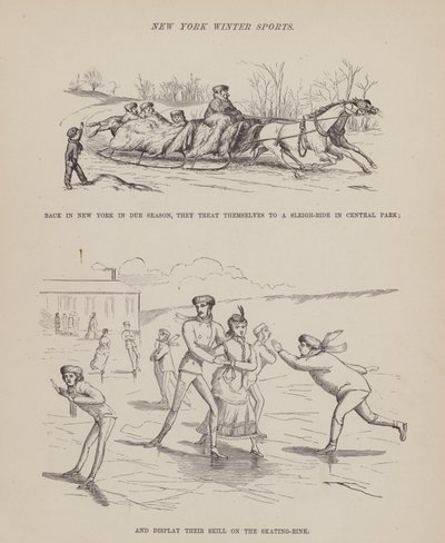 Sida från The American Tour of Mrs Brown, Jones and Robinson (gravyr) av Richard Doyle