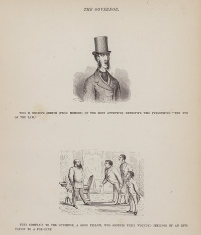 Sida från The American Tour of Mrs Brown, Jones and Robinson (gravyr) av Richard Doyle