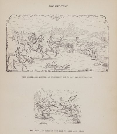 Sida från The American Tour of Mrs Brown, Jones and Robinson (gravyr) av Richard Doyle