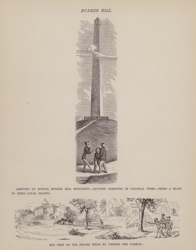 Sida från The American Tour of Mrs Brown, Jones and Robinson (gravyr) av Richard Doyle
