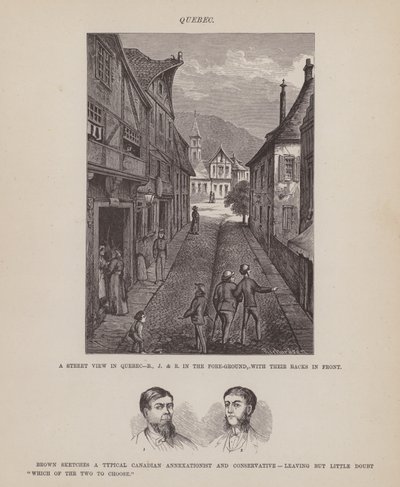 Sida från The American Tour of Mrs Brown, Jones and Robinson (gravyr) av Richard Doyle