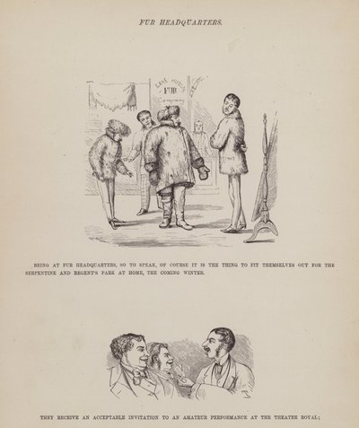 Sida från The American Tour of Mrs Brown, Jones and Robinson (gravyr) av Richard Doyle