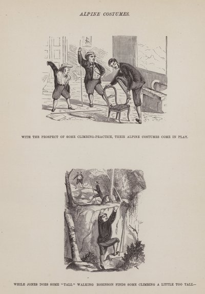 Sida från The American Tour of Mrs Brown, Jones and Robinson (gravyr) av Richard Doyle