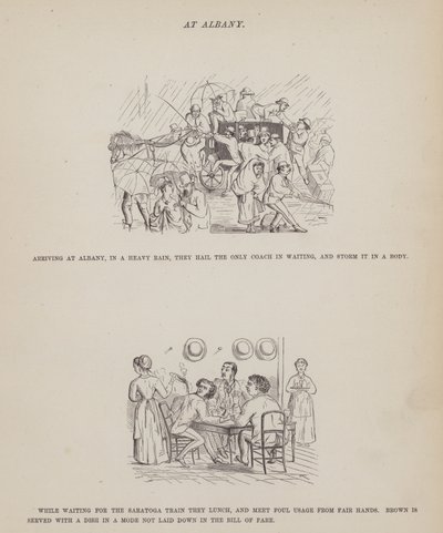 Itulau mai le The American Tour of Messrs Brown, Jones and Robinson (engraving)swed av Richard Doyle