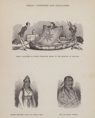 Sida från The American Tour of Mrs Brown, Jones and Robinson (gravyr) av Richard Doyle