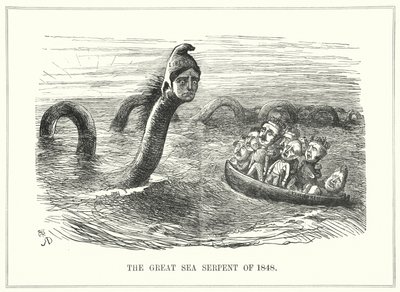 Punch cartoon: Revolutions of 1848 (gravyr) av Richard Doyle