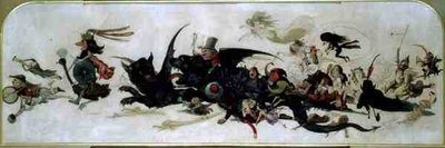 Riding Through the Air (akvarell på papper) av Richard Doyle
