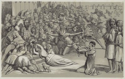 Överlämnande av Calais (akvatint) av Richard Doyle