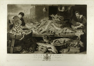 Fiskmarknad av Richard Earlom
