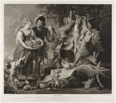Porträtt av Peter Paul Rubens och hans fru Fikonet (titel på objekt) av Richard Earlom
