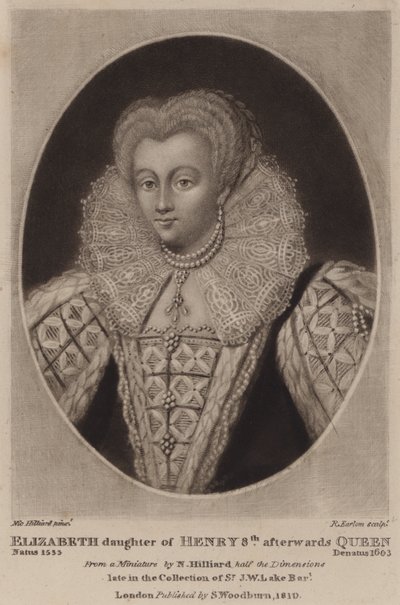 Drottning Elizabeth I (mezzotint) av Richard Earlom