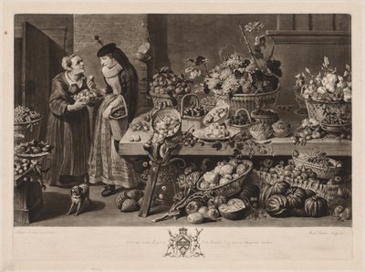 De fyra marknaderna: Fruktmarknaden, 1775. av Richard Earlom