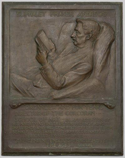 Minnestavla till den sene E. F. Andrews av Richard Edwin Brooks