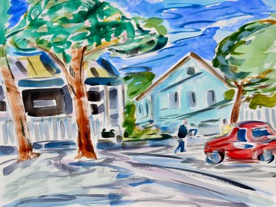 En liten stad, 2020 av Richard Fox