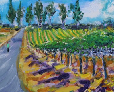 En promenad i Wine County, Napa, 2017 av Richard Fox