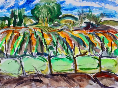 Autumn Vineyards, Napa, 2017 av Richard Fox