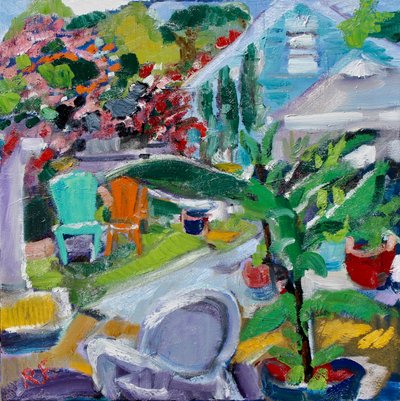 Bakgård, West Hollywood, 2018 av Richard Fox