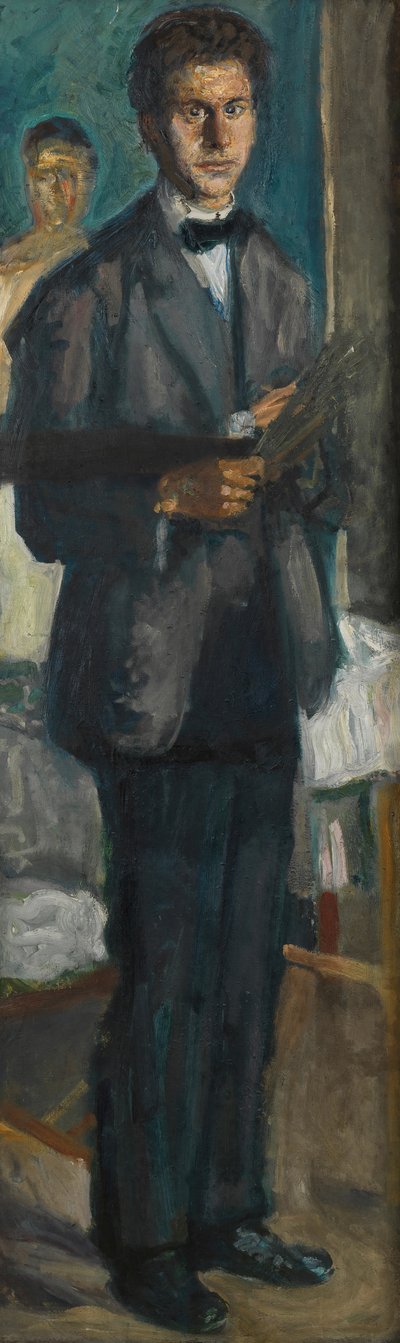 Självporträtt med palett, 1906-1907. av Richard Gerstl