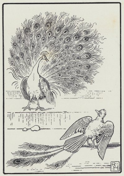 Jay And The Peacock (gravyr) av Richard Heighway