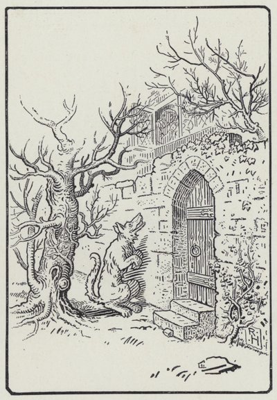 Sjuksköterskan och vargen (gravyr) av Richard Heighway
