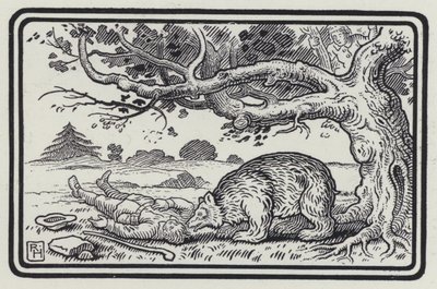 The Two Fellows And The Bear (gravyr) av Richard Heighway