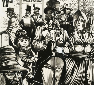 Barn som Dickens Oliver Twist lärde sig att plocka på sig pengar av Richard Hook