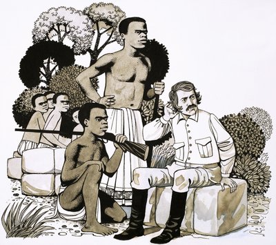 David Livingstone, upptäcktsresanden som upptäckte Victoriafallen av Richard Hook