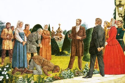 Frigivning av de livegna i Ryssland av Richard Hook