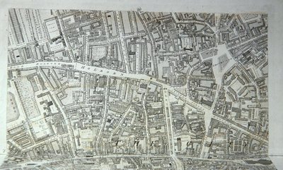 Plan of the City of London, publicerad 1813 (gravyr) (se 247354-247357) av Richard Horwood
