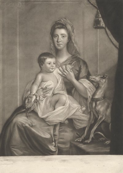Lady Cathcart och hennes barn av Richard Houston