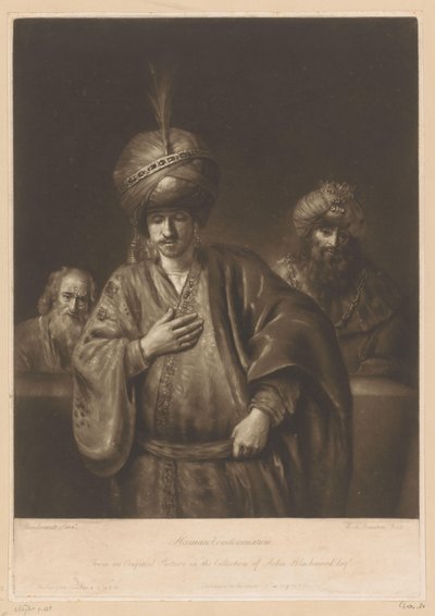 Fördömande av Haman Haman-fördömelse (titel på objekt) av Richard Houston
