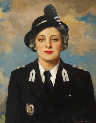 Muriel Elsie Gamage, ca 1950 (olja på duk) av Richard Jack