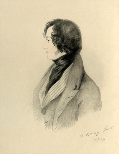 Höger ärade Benjamin Disraeli MP, 1834. av Richard James Lane