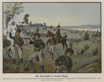 En solstråle mitt i mörka dagar (färg litho) av Richard Knotel