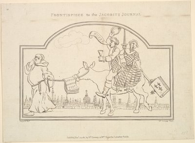 Frontispice till The Jacobites Journal, 27 november 1781. av Richard Livesay
