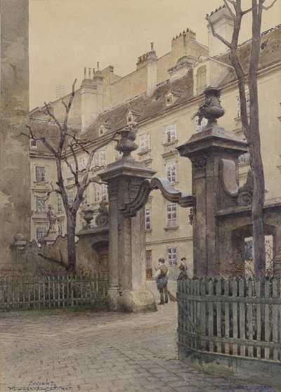 Heiligenkreuzerhof i Wien av Richard Moser
