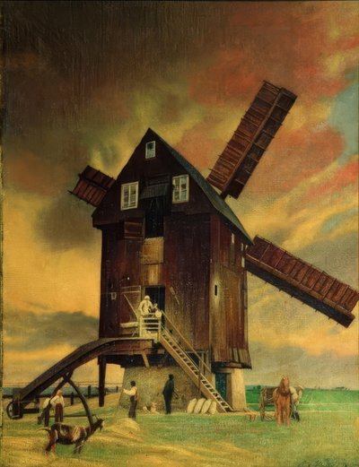 Gammal väderkvarn i Roitzsch nära Wurzen av Richard Mueller