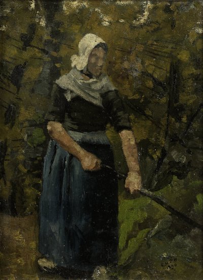 En bondkvinna med en pinne av Richard Nicolaüs Roland Holst